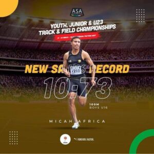 Micah breek twee SA rekords