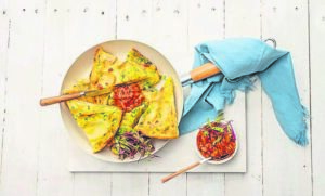 Potato frittata with chakalaka
