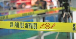 Policeman opens fire on 3