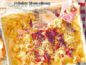 Gebakte mosterd-tong