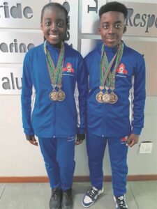 Koos Sadie siblings in SA Nationals