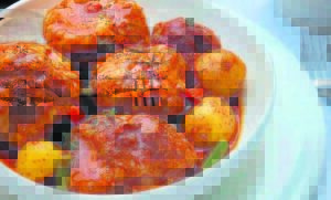 Chicken stew and dumplings