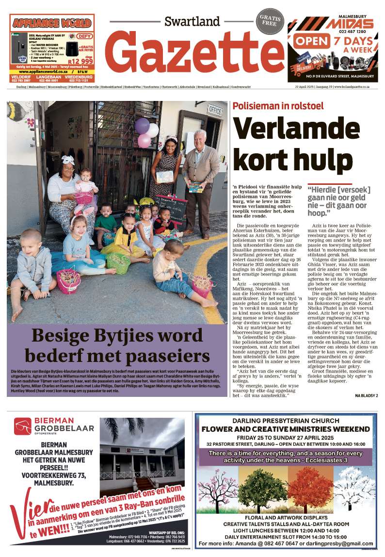 Swartland Gazette E-edition cover