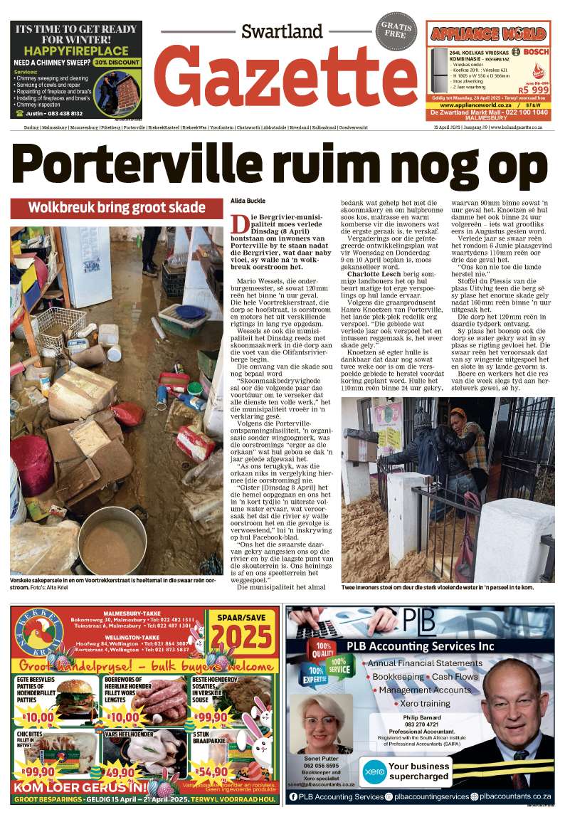 Swartland Gazette E-Edition – 15 April 2025