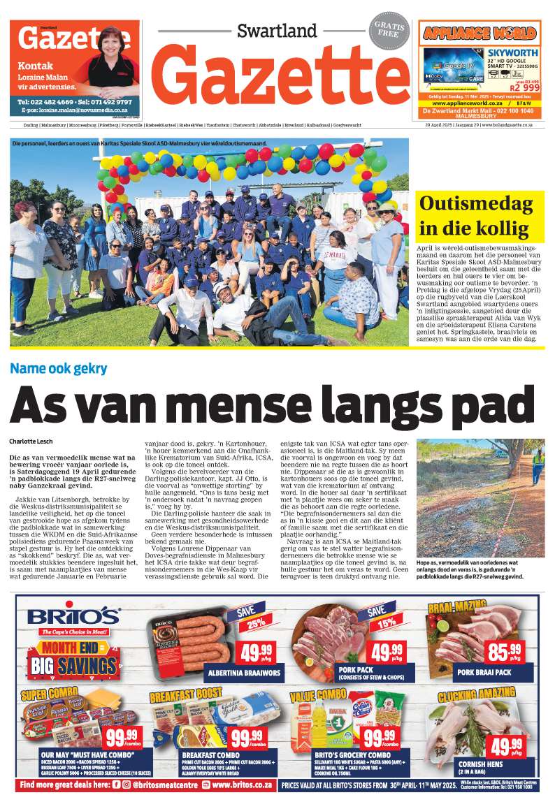 Swartland Gazette-E-edition – 29 April 2025
