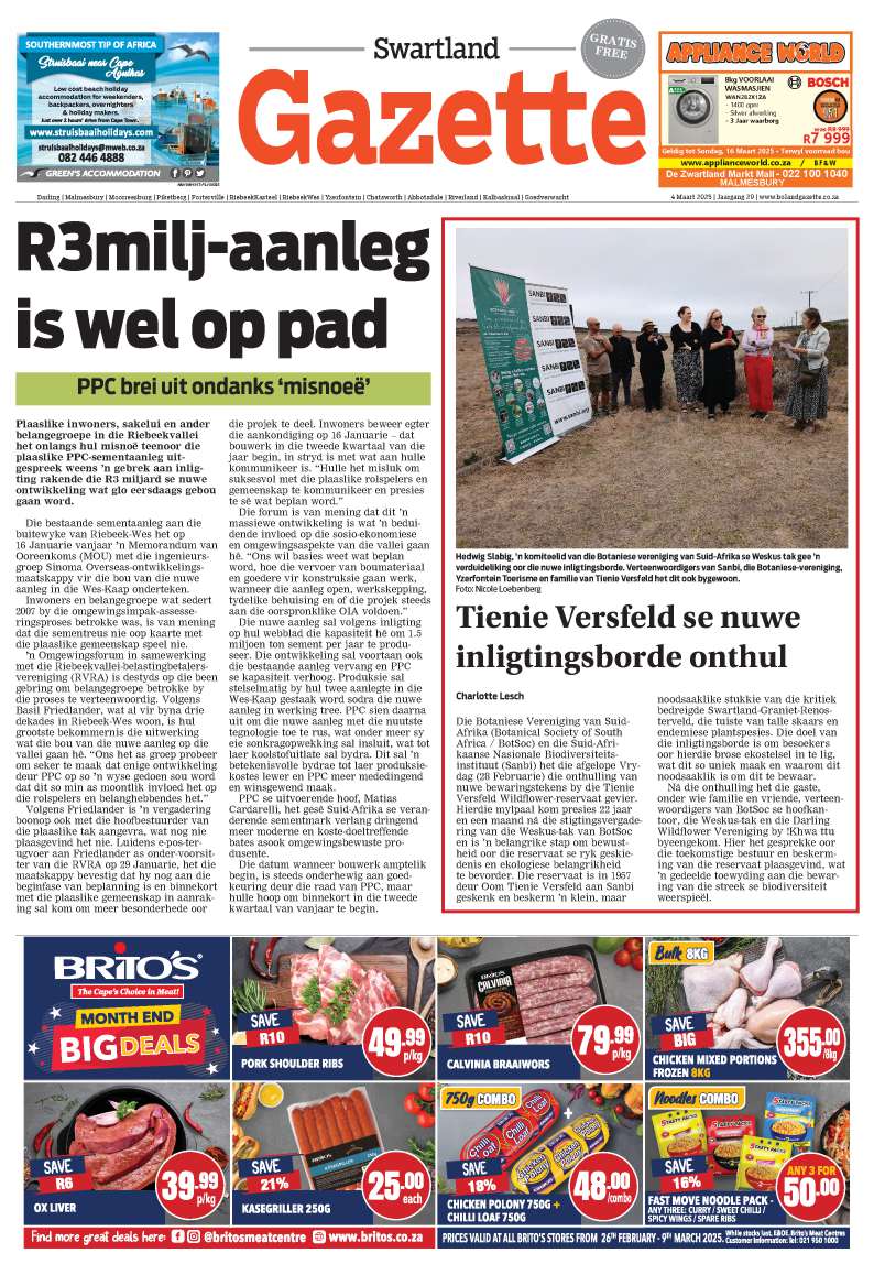 Swartland Gazette E-edition – 04 March 2025