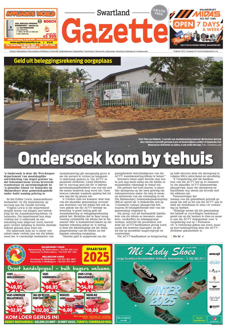 Swartland Gazette E-edition – 25 March 2025