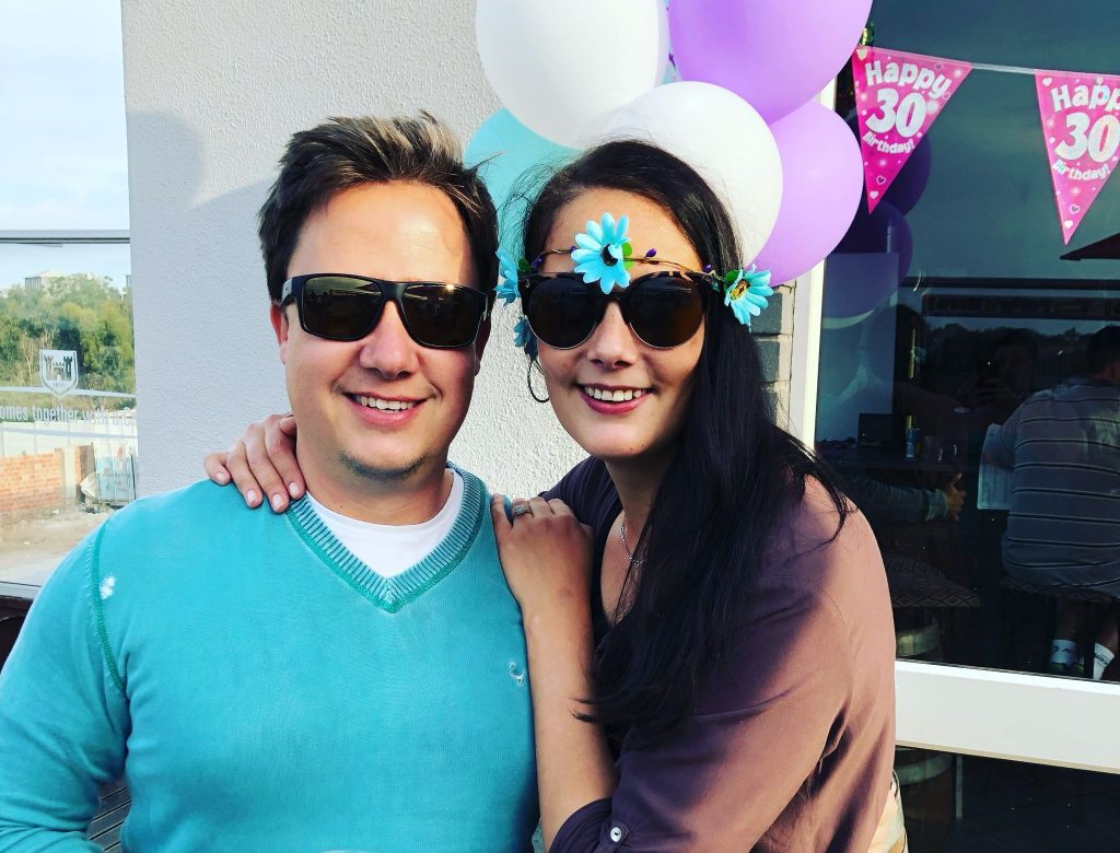 A picture of Vanessa van Rensburg and her brother, Johan van Rensburg.