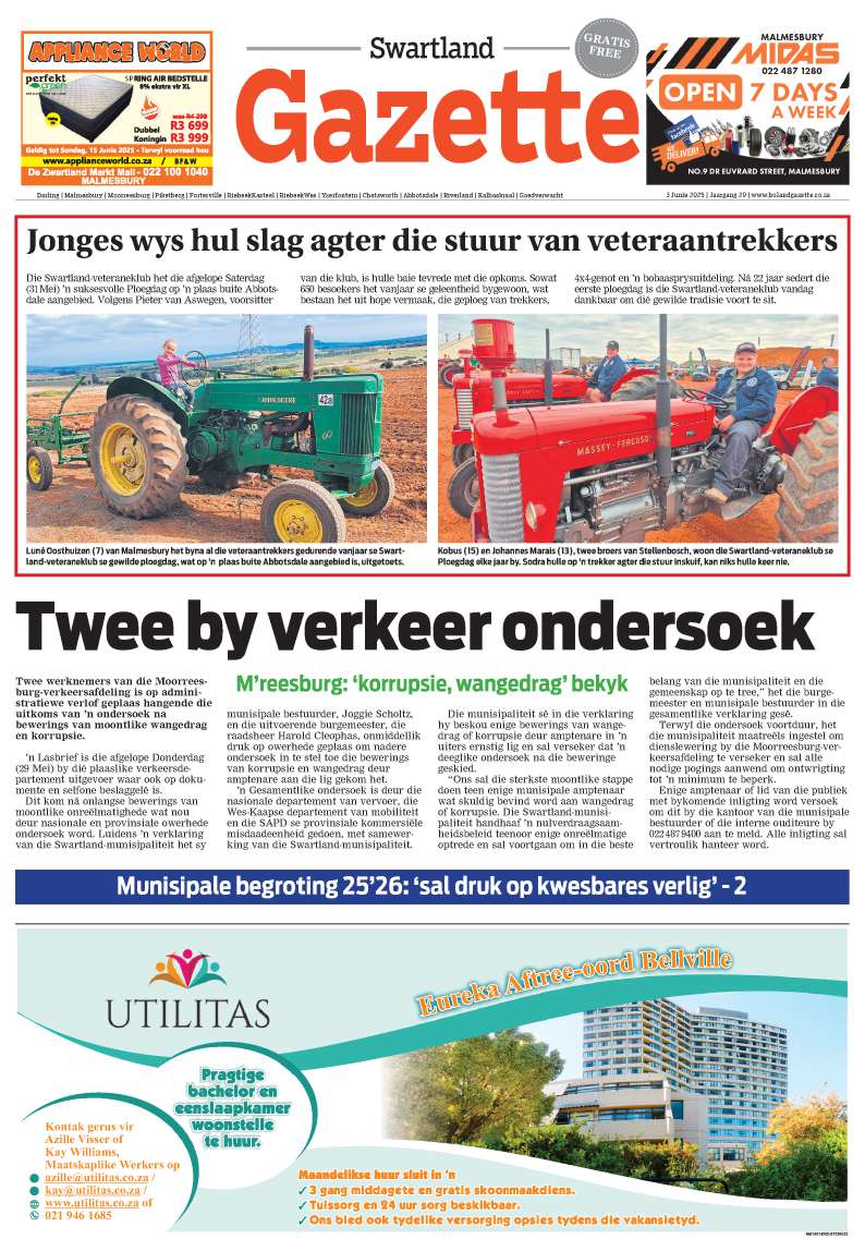 Swartland Gazette E-edition – 3 June 2025