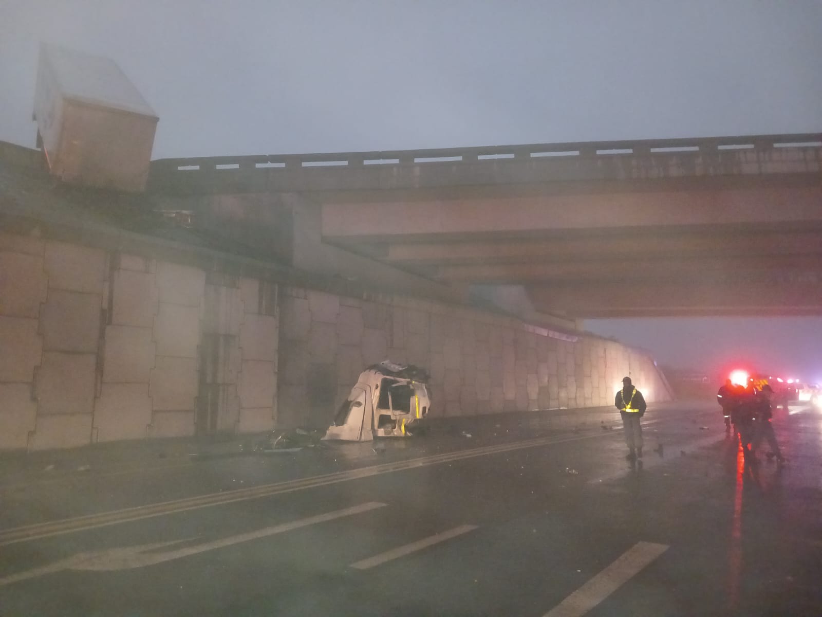 Ongeluk op N7-snelweg vanuit Hopefield se rigting na Malmesbury by R45 aansluiting