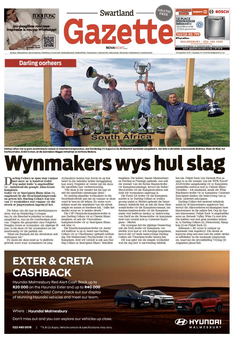 Swartland Gazette E-edition – 19 August 2025