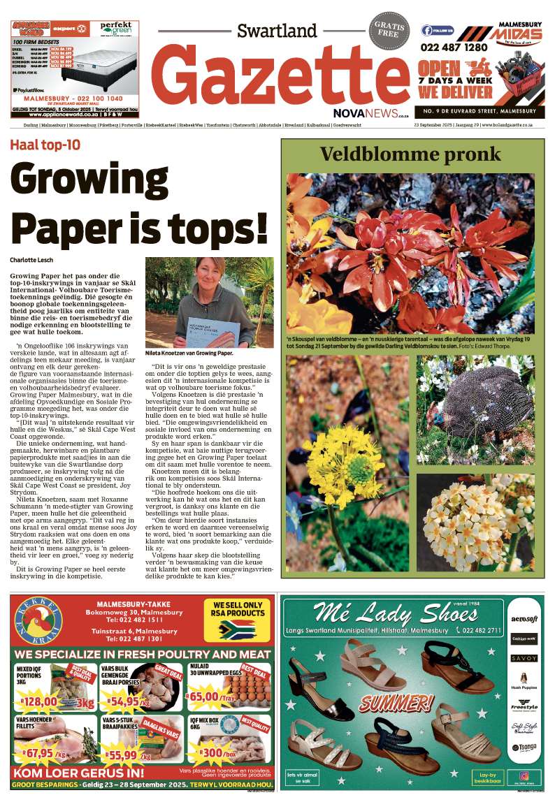 Swartland Gazette – E-edition – 23 September 2025