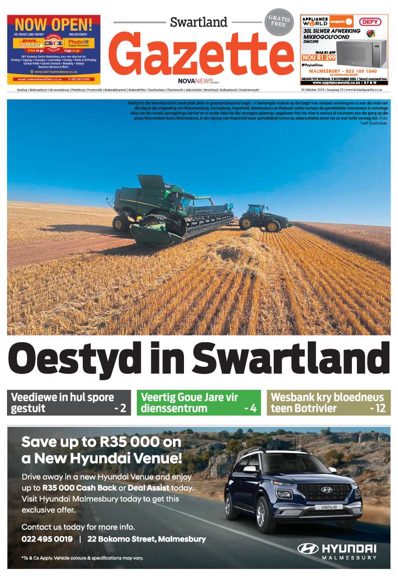 Swartland Gazette – E-edition – 28 October 2025
