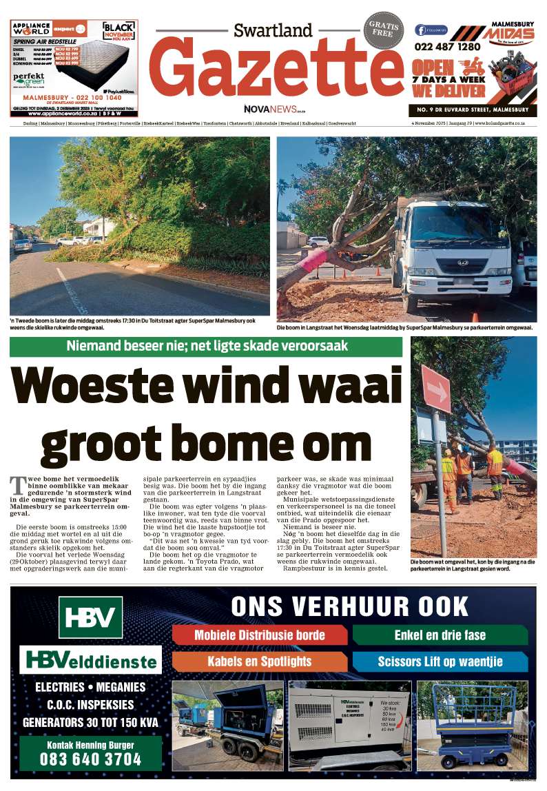 Swartland Gazette – E-edition – 4 November 2025