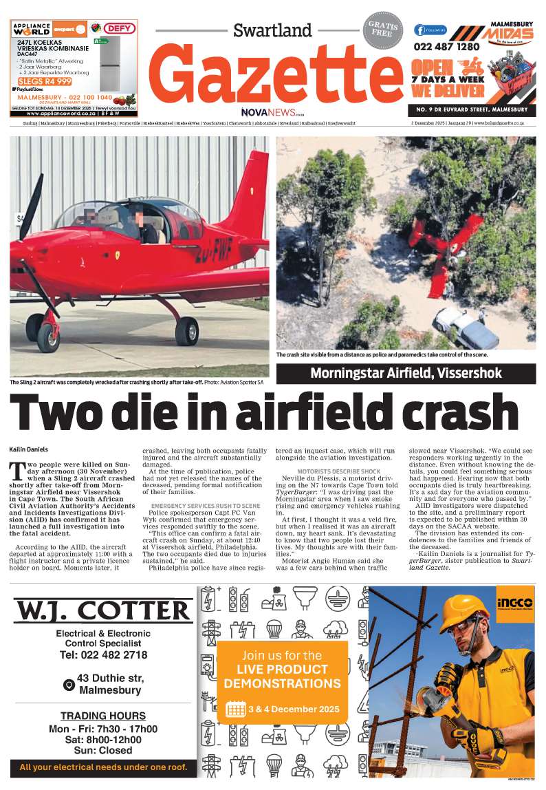 Swartland Gazette – E-edition – 2 December 2025