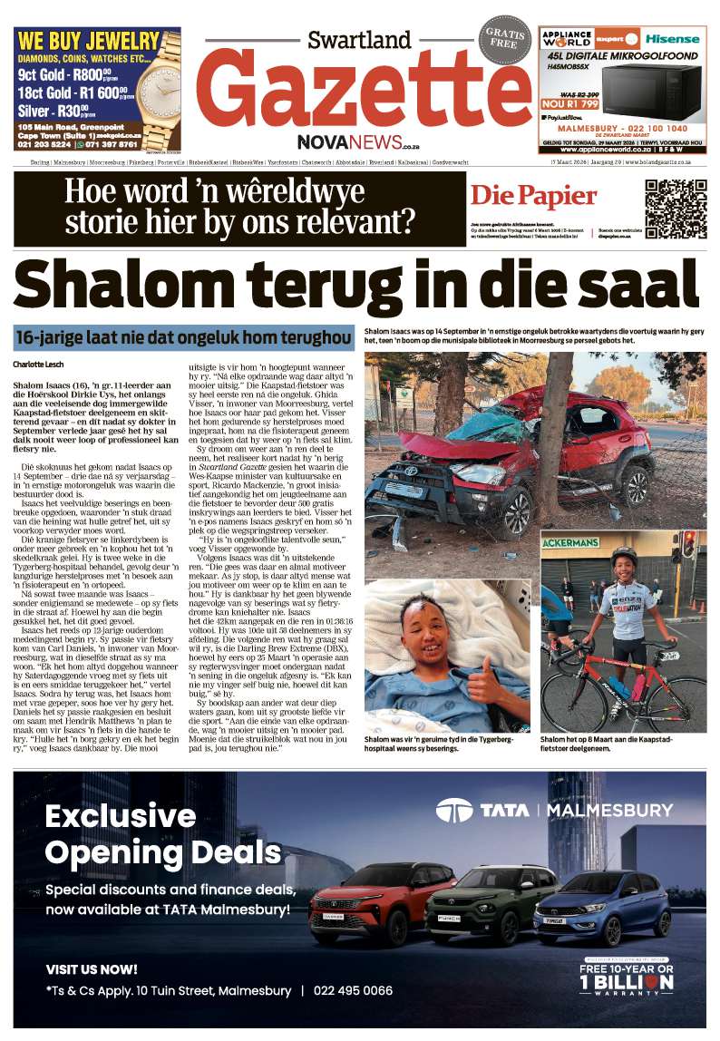 Swartland Gazette – E-edition – 17 March 2026