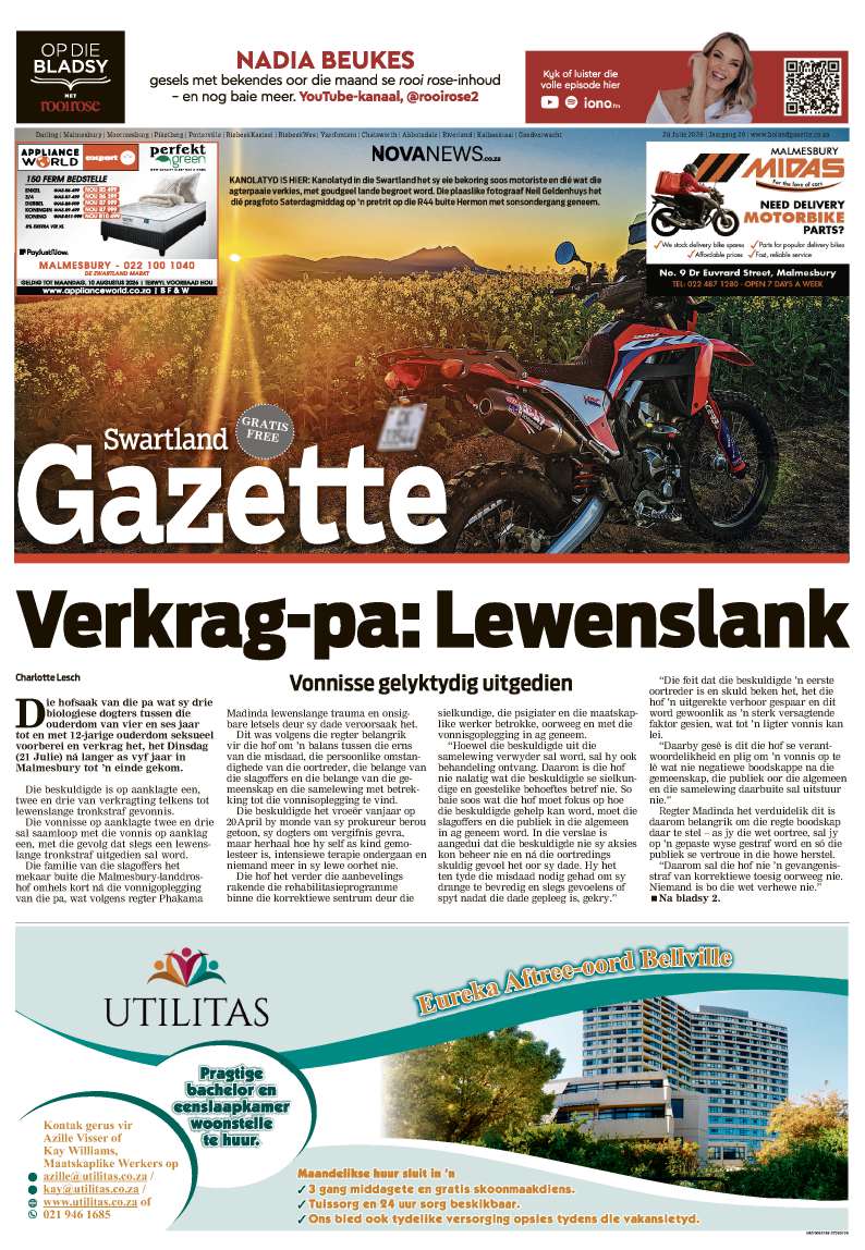 Swartland Gazette – E-edition – 28 July 2026