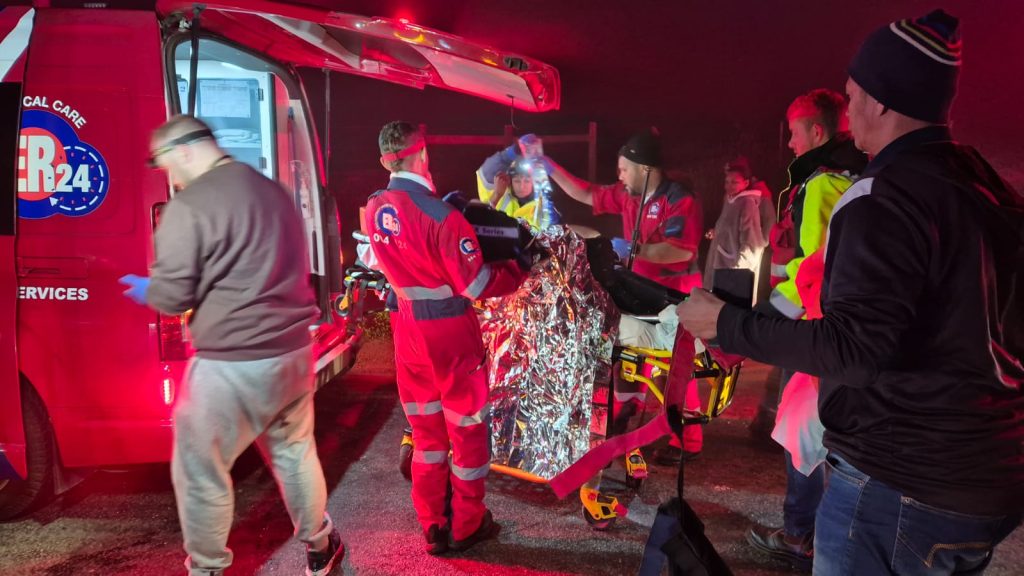 The collision occurred at the intersection of Sonstraal Road and Swawelstert Road