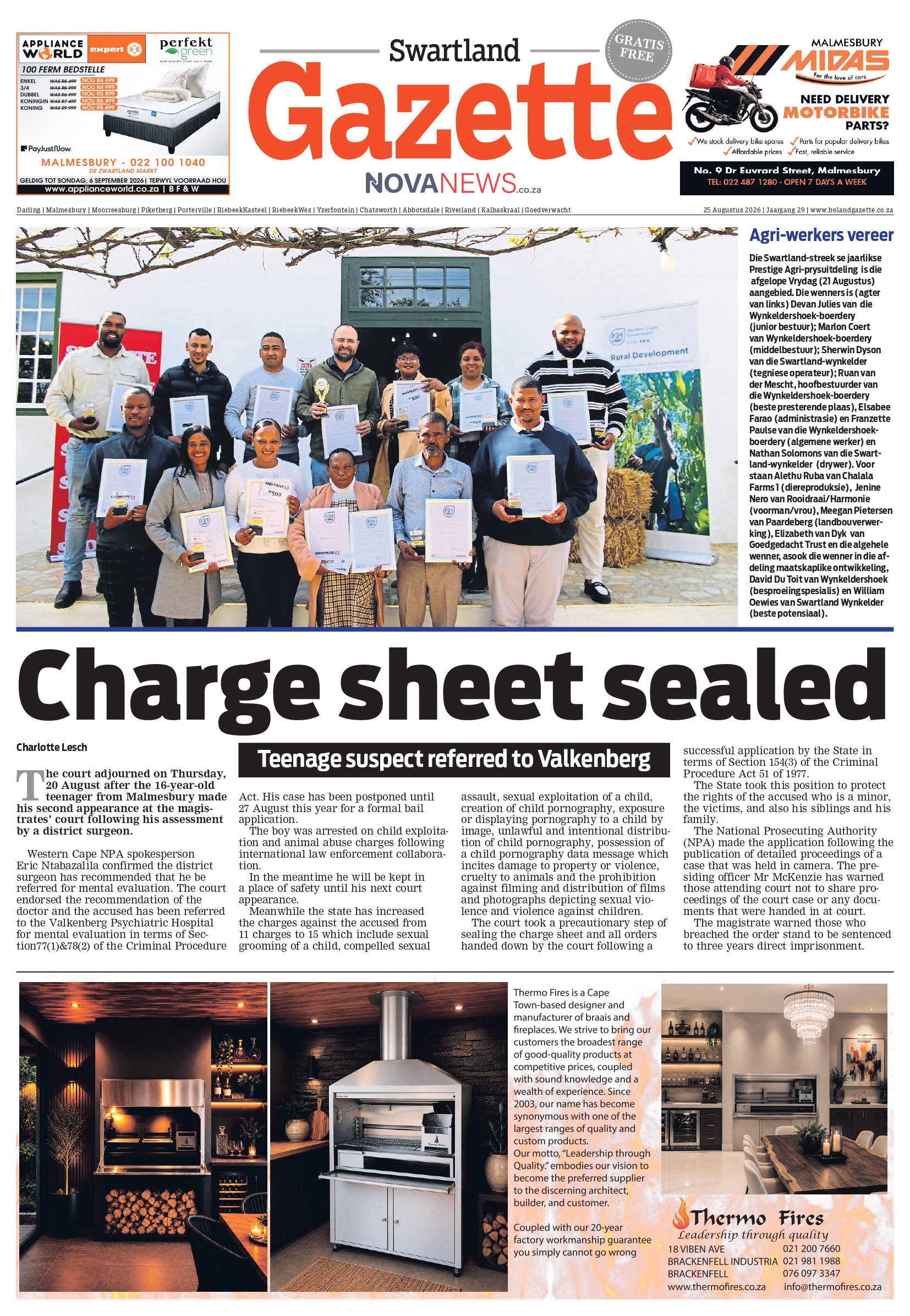 Swartland Gazette – E-edition – 25 August 2026