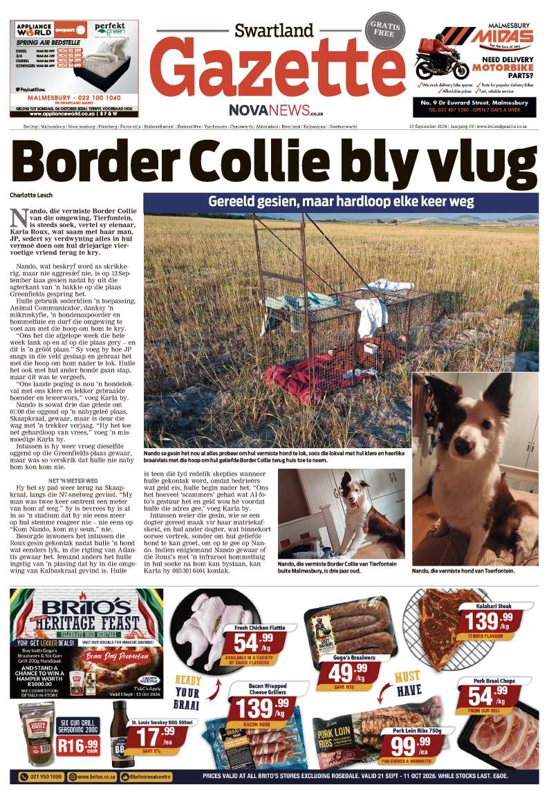 Swartland Gazette – E-edition – 22 September 2026