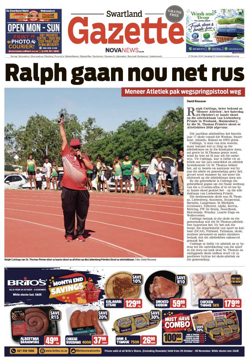 Swartland Gazette – E-edition – 27 October 2026