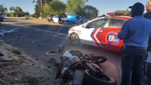 Motorcyclist injured in accident