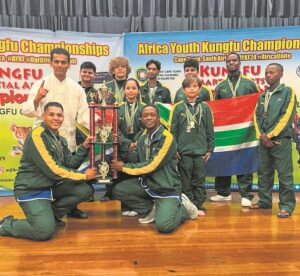 The SA Youth Kungfu team remains the champions