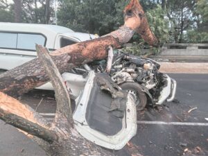 ‘Wonderwerk het my gered’: Weerdiens het vroeër ’n oranje vlak 5-waarskuwing uitgereik