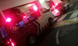 Woman falls from first floor parking of shopping centre