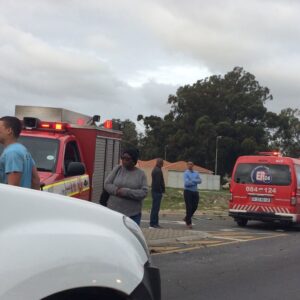 Traffic backed up due to accident