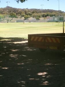 Skool in spervuur oor natlei van sportveld