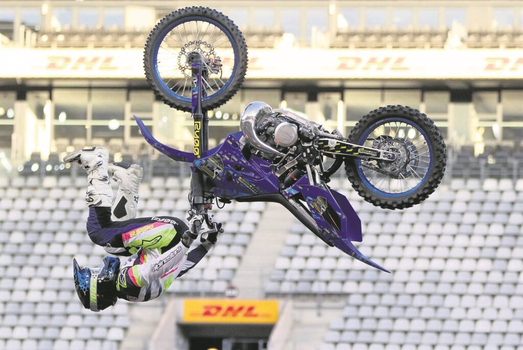 Clinton Moore landed the “Bundy Body Varial”, a double backflip