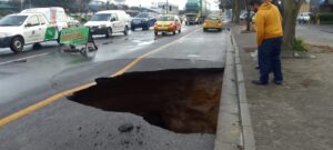 Montague Drive closed due to sinkhole