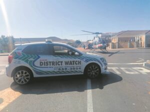 Pad in Panorama gesluit sodat helikopter kan land