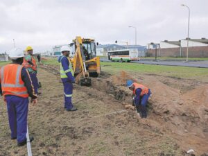 Salberau sports field in Elsies River gets a new concrete wall
