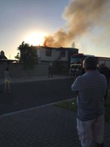 Fire destroys top storey