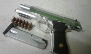 Leonsdale man caught with gun