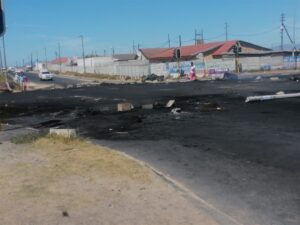 Protesoptog weens geen elektrisiteit