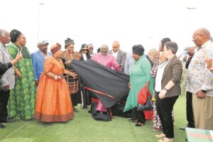 Arch Desmond Tutu honoured with life-sized statue at Century City