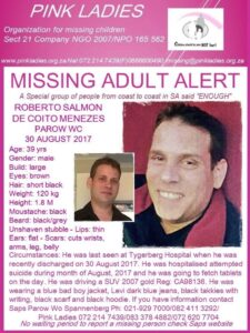 Help needed to find missing Parow man
