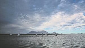 Setting sail into the sunset at Rietvlei