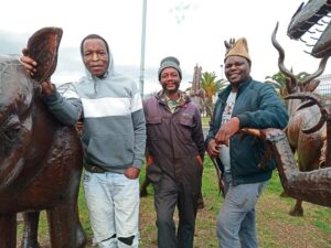 Scrap metal transformed into art