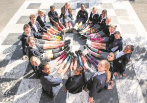 Pulling up their socks