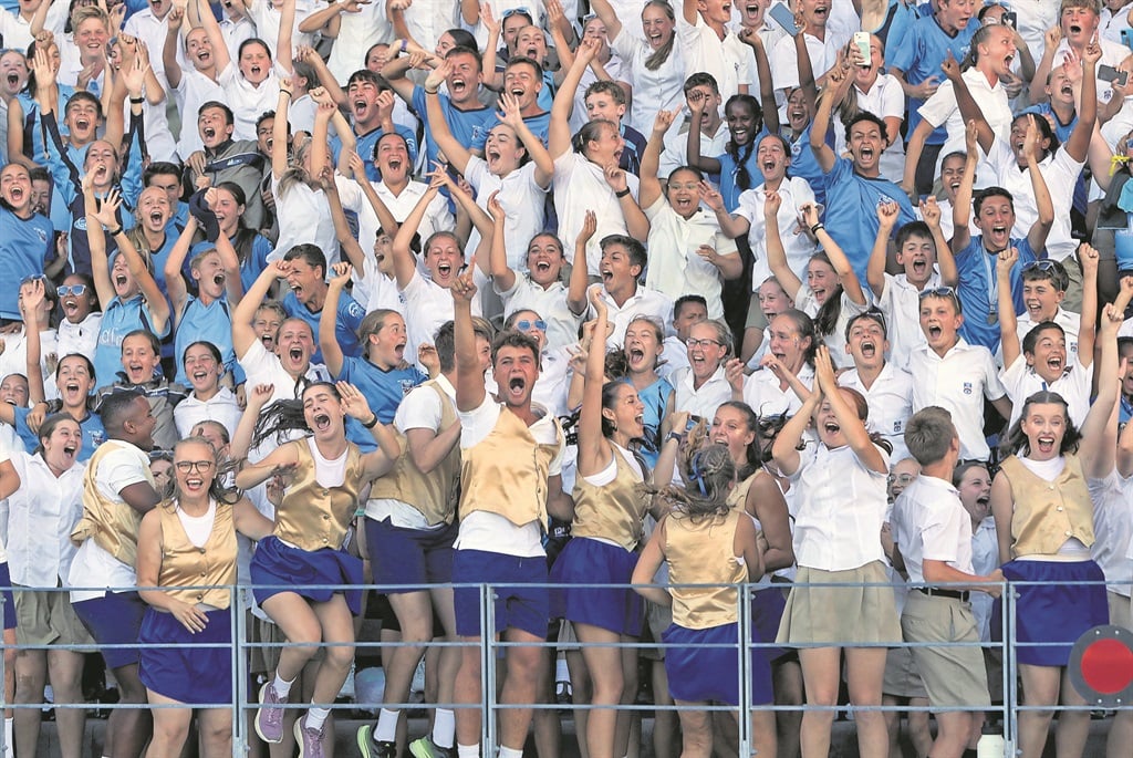 Die Hoërskool Stellenberg mag dalk koning gekraai het by vanjaar se MTBS-atletiekbyeenkoms, maar die Hoërskool DF Malan het met die louere weggestap vir die beste gees! Foto: Carina Roux
