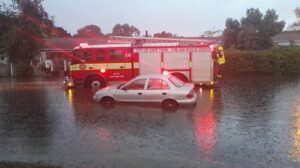 Groenvallei houses flood
