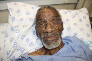 Unknown male patient at hospital