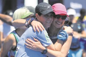 Woman breaks barriers with first marathon