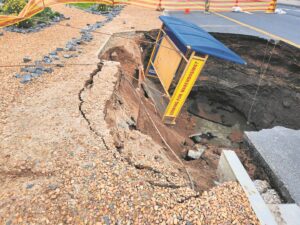 Sinkhole ‘plague’ hits Montague Drive