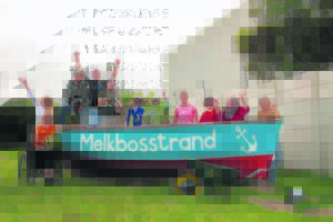 Volunteers clean up town