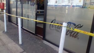 Store owner stabbed during robbery